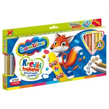 Цветни моливи St. Majewski Bambino 24 бр.с острилка