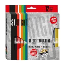 Моливи 12 цвята St. Majewski St. Right с острилка