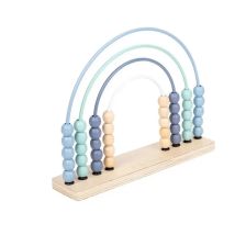 Дървено сметало Raya Toys Дъга Тюркоаз