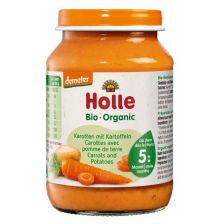 Бебешко пюре Holle - Моркови и картофи, 190 g