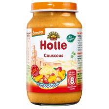 Бебешко пюре Holle - Кускус, пиле и зеленчуци, 220 g