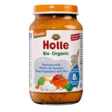 Бебешко пюре Holle - Ризото със зеленчуци, 220 g