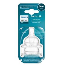 Комплект от 2 бр. Биберони Anti-colic със сила на потока 1, 0м+, Philips AVENT