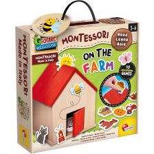 Образователна игра Lisciani Montessori Baby wood on the farm