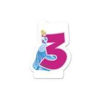 Свещ за рожден ден Procos номер 3 Disney Princess