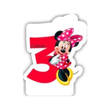 Свещ за рожден ден Procos номер 3 Minnie Mouse 82922