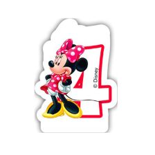 Свещ за рожден ден Procos номер 4 Minnie Mouse 82923