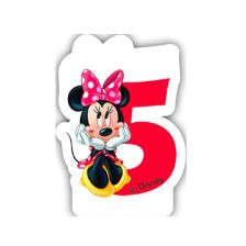 Свещ за рожден ден Procos номер 5 Minnie Mouse 82924