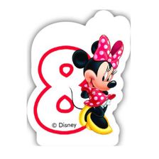 Свещ за рожден ден Procos номер 8 Minnie Mouse 82927