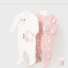 Комплект бебешки бодита Mayoral с дълъг ръкав, 2бр, 2734