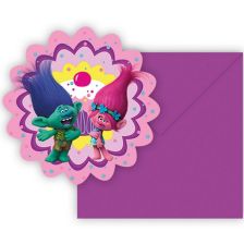 Покани с пликове Procos Trolls 6 бр. 87019