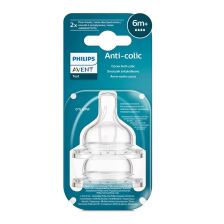 Комплект от 2 бр. Биберони Anti-colic Philips AVENT SCY764/02 със сила на потока 4, 6м+