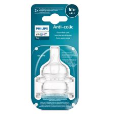 Комплект от 2 бр. Биберони Philips AVENT SCY762/02 Anti-colic със сила на потока 2, 1м+,