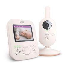 Дигитален видео бебефон Philips AVENT Advanced SCD881/26 с 2,8-инчов цветен екран, 2 x Zoom, нощно виждане, двустранна звукова комуникация, 6 нежни мелодии