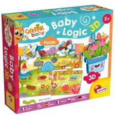 Детски 3D Пъзел Lisciani Carotina Baby Logic 3D Градина