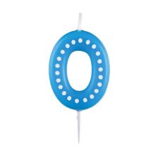 Свещ за рожден ден Amscan цифра 0 точки 9900910