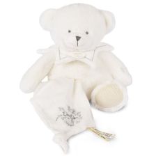 Плюшено мече за гушкане Doudou с кърпа 30 см, DC4344