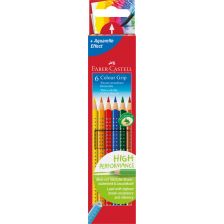 Акварелни моливи Faber-Castell Grip 6 цвята