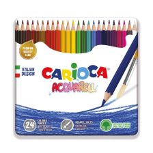 Aкварелни моливи в кутия CARIOCA Aquarell, 24бр