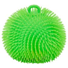 Антистрес гумена топка Raya Toys, с ресни, 20 см.