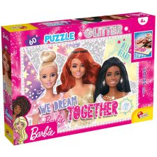 Детски пъзел Lisciani Glitter Barbie, 60 части