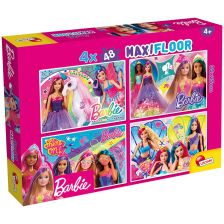 Детски пъзел Lisciani Maxifloor Barbie, 4 x 48 части