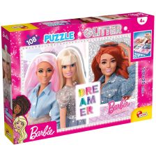 Детски пъзел Lisciani Glitter Barbie Best Friends Forever, 108 см