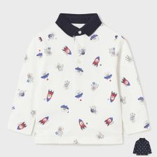 Бебешка блуза Mayoral с дълъг ръкав и яка, 2169