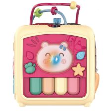 Бебешка играчка 7в1 Raya Toys Мултифункционално кубче с музика и светлини