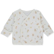 Бебешка камизолка Bebetto Organic Bee Hunters, Екрю, 0-3 м. T3617