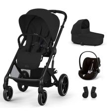 Бебешка количка 4 в 1 Cybex Balios S Lux Moon Black