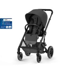 Бебешка количка Cybex Balios S Lux черно шаси, Moon Black, с нарушена опаковка