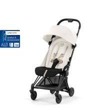 Бебешка количка Cybex Coya, шаси Matt Black, Off White, с нарушена опаковка