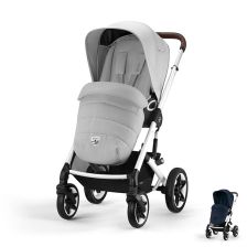 Бебешка количка Cybex Talos S Lux, сребристо шаси
