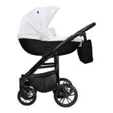 Бебешка количка Tutek GRANDER Play 3в1 WHITE BLACK ECO