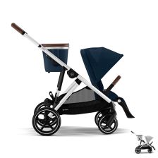 Бебешка количка за близнаци Cybex Gazelle S, сребристо шаси