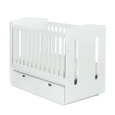 Бебешка кошара Dizain Baby FELICIO 60/120 с подвижна решетка Бял