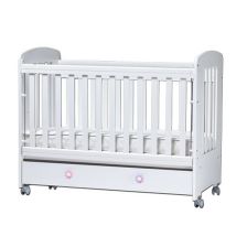 Бебешка кошара Dizain Baby Клео 60/120 подвижна решетка Бял