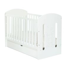 Бебешка кошара Dizain Baby SOFIA 60/120 с подвижна решетка Бял