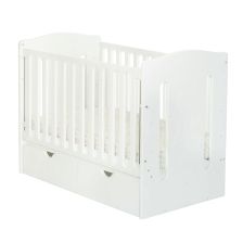 Бебешка кошара Dizain Baby TELMA 60/120 с подвижна решетка Бял