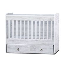 Бебешка кошара Dizain Baby Тони 70/140 стационарна решетка и 2 чекмеджета Антик