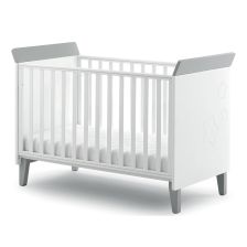 Бебешка кошара Italbaby CONTEMPORARY Осн. цвят бял + доп. цвят Grey