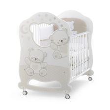 Бебешка кошара Italbaby JOLIE Oblò White / Choco