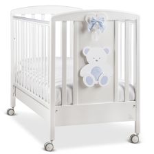 Бебешка кошара Italbaby PELUCHE Осн. цвят бял + декорация Blue
