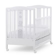 Бебешка кошара Italbaby POPSTAR Осн. цвят бял + декорация Grey