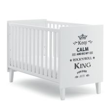 Бебешка кошара Italbaby ROCKSTAR King Бял