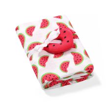Бебешка пелена бамбук и муселин Babyono 120x120 см с играчка 536/04