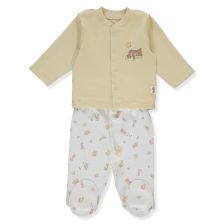 Бебешка пижама Bebetto Organic Bee Hunters, Бежов, 0-6 м. F1333