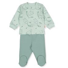 Бебешка пижама Bebetto Sleepy Cat, Зелен, 0-9 м., F1389