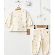 Бебешка пижама Ciсcim Baby Балони, екрю, 2 части, 3-12м., U5042